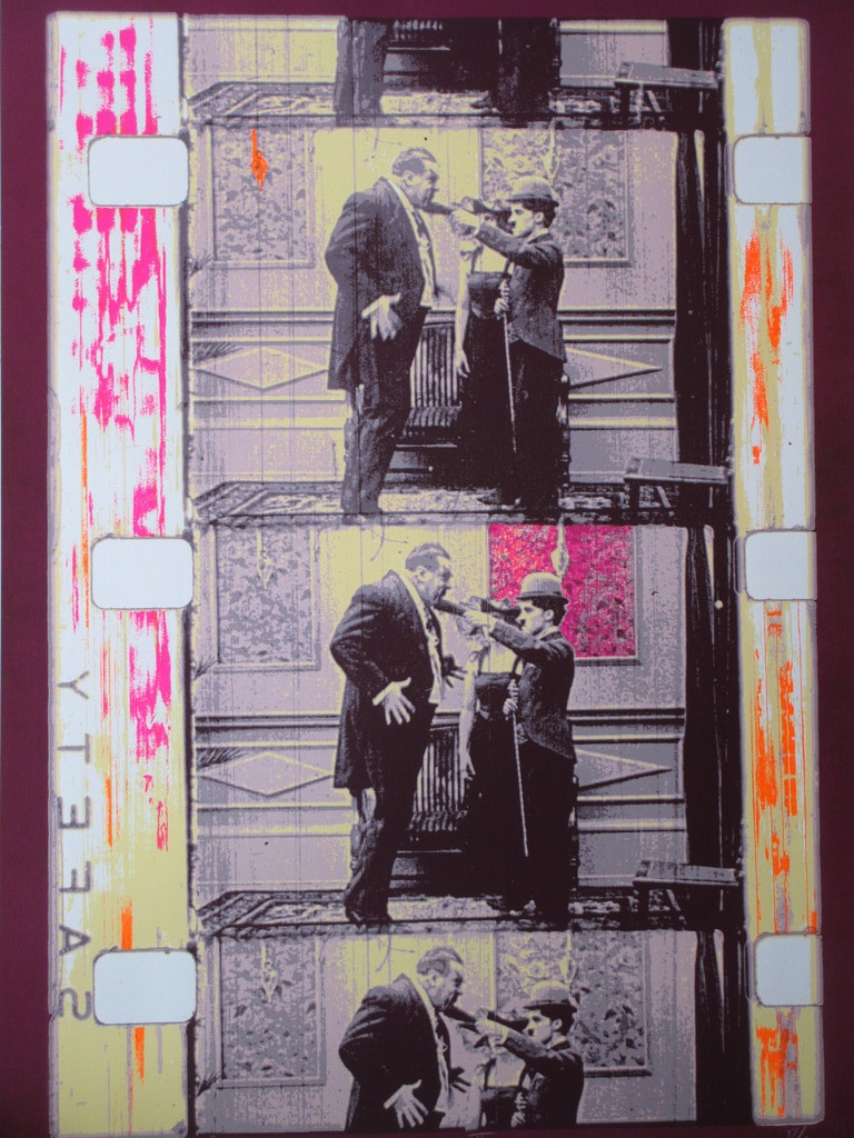 Henk van der Vet, Charlie Chaplin Still, Zeefdruk kopen? Bied vanaf 40!