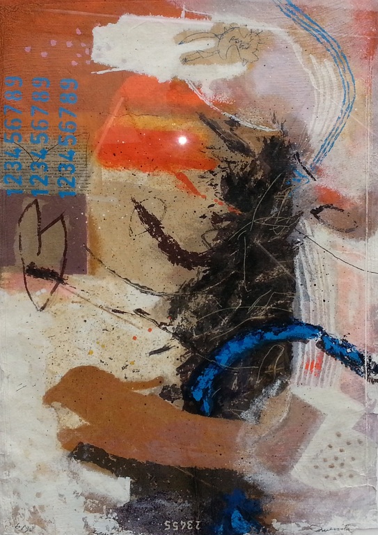 Mohammed Quraish (1965) - zeefdruk 6/95, gesigneerd r.o. verkocht voor € 55!