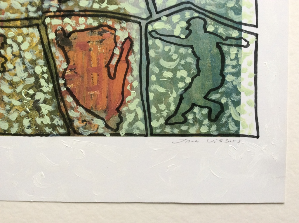 Jack Vissers - Ypos 16 - acryl op papier, gesigneerd kopen? Bied vanaf 1!