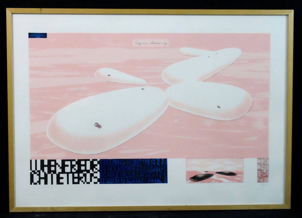 Gijs van Noort: Zeefdruk, Casper dreaming - Ingelijst (groot) kopen? Bied vanaf 50!