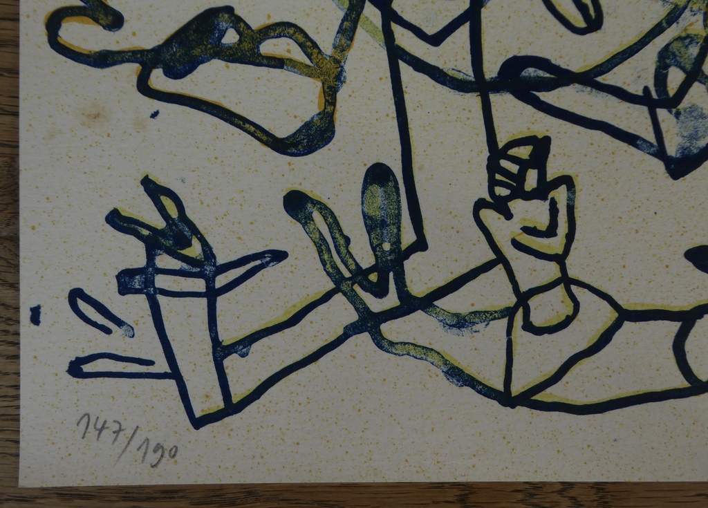 Jan Voss. Hand gesigneerde litho uit 1978 kopen? Bied vanaf 1!