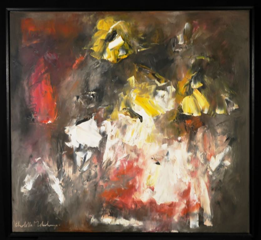 Charlotte Molenkamp: Olieverf op doek, Zonder titel - Ingelijst (Zeer groot) kopen? Bied vanaf 1750!