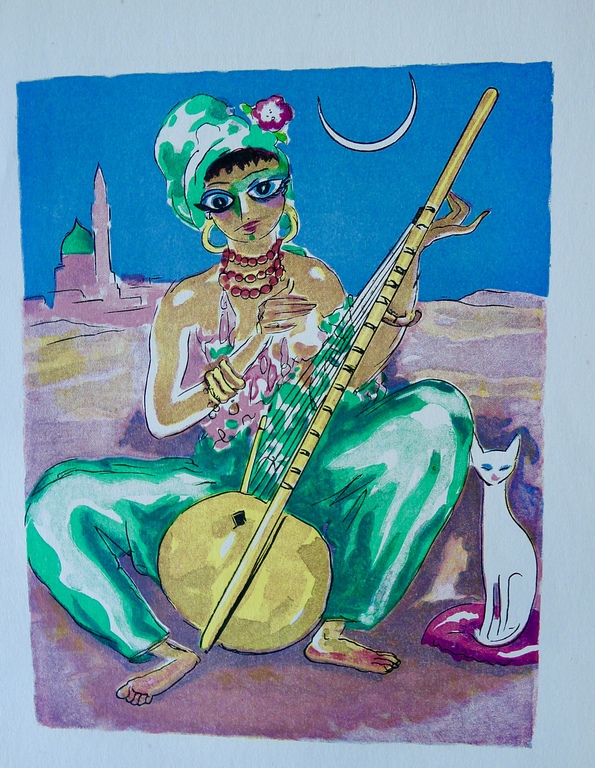 Kees van Dongen, Houtgravure,""Zobéida chante pour Ghanem" kopen? Bied vanaf 1!
