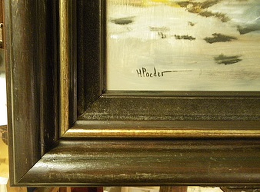 Henk Poeder: Olieverf zeegezicht op paneel kopen? Bied vanaf 169!