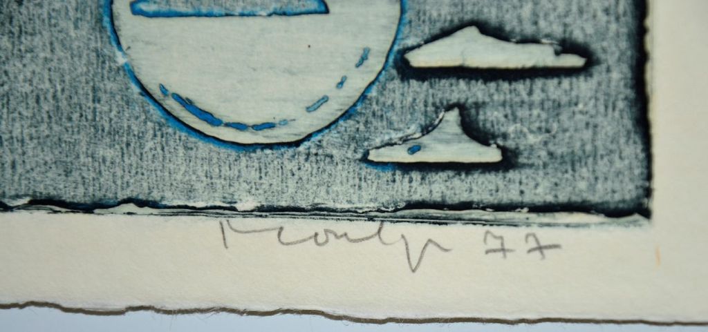 Jan Montijn: Kleurenets/Aquatint. Voor het licht langs kopen? Bied vanaf 80!