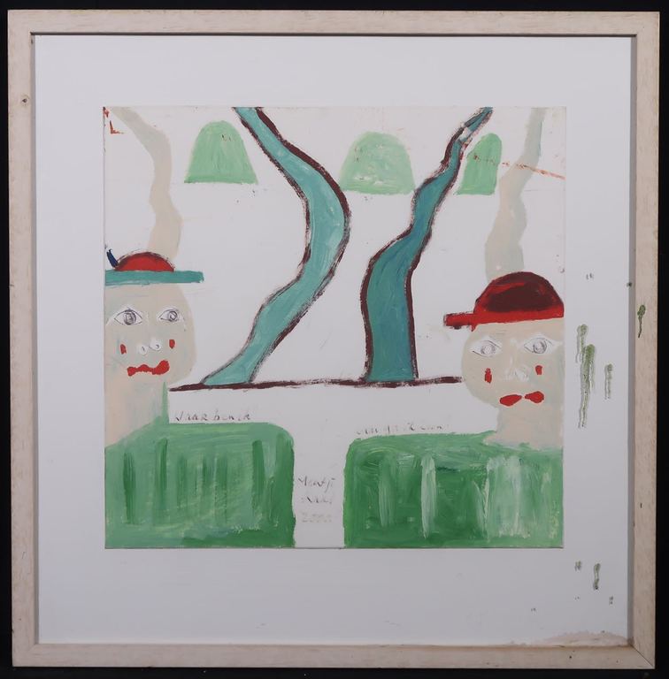 Meertje Kaal: Olieverf op karton, Waar ben ik? Waar ga ik heen? - Ingelijst kopen? Bied vanaf 1!