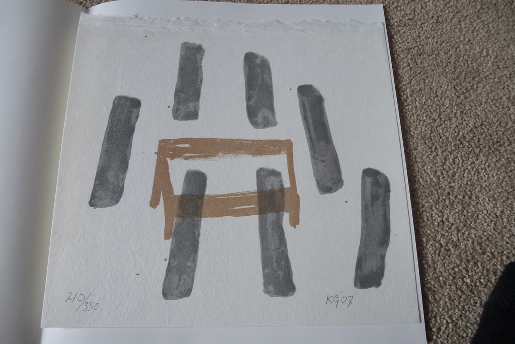 Klaas Gubbels: litho: Het graf, handgesigneerd, 2007 verkocht voor € 85!