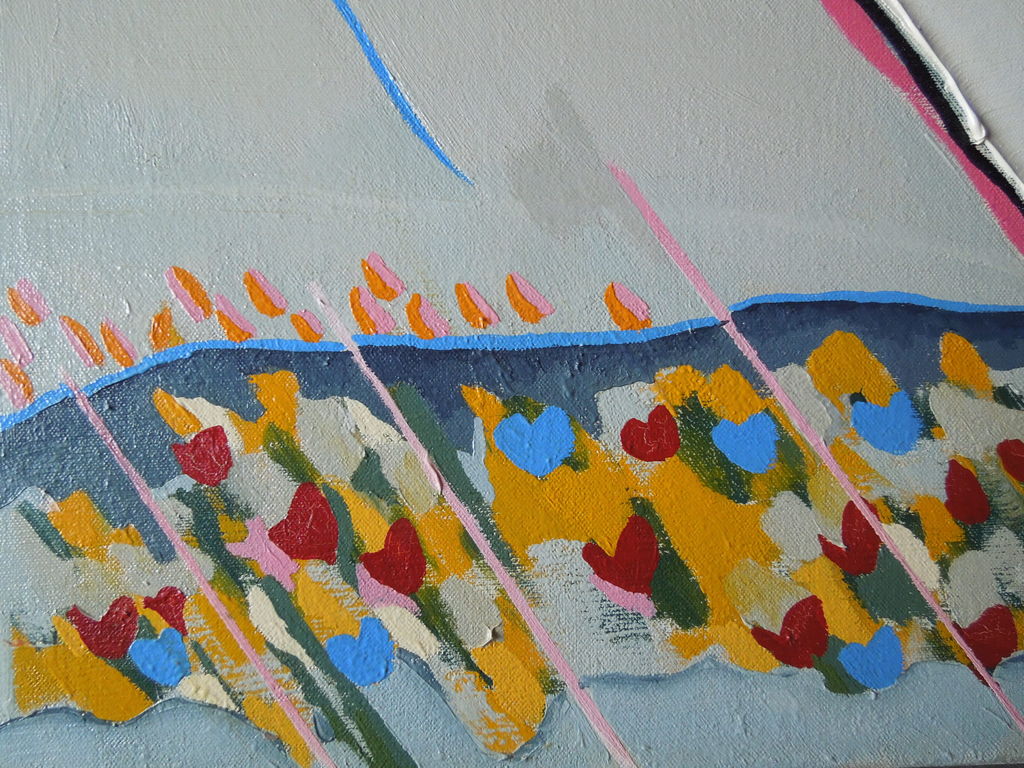 HANNEKE KRIJGSMAN - Birdscream - Acryl op doek  kopen? Bied vanaf 75!
