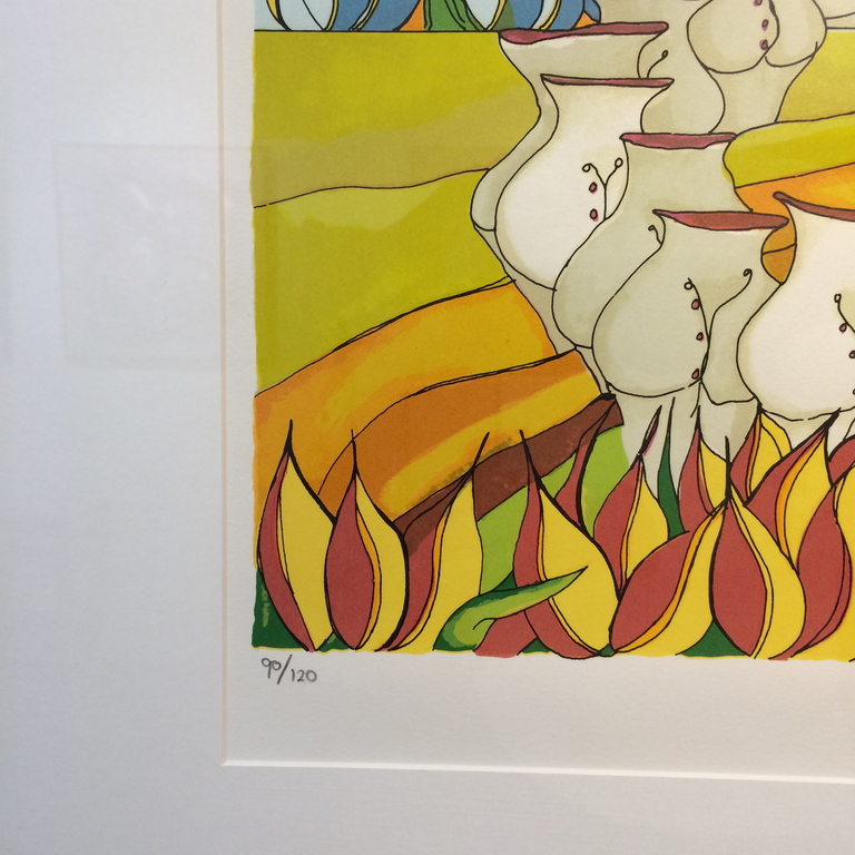 Patty Harpenau, zeefdruk met lijst , titel  kopen? Bied vanaf 40!