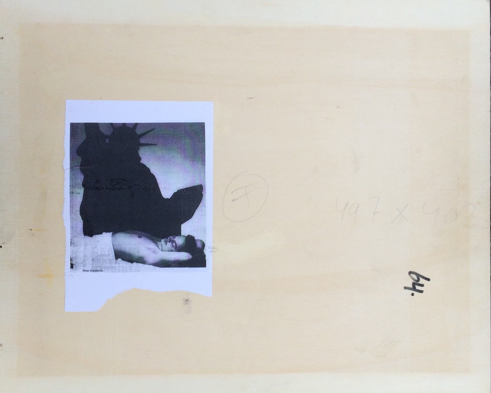 Peter Klashorst: Portrait with Orange, ZELDZAAM VROEG WERK ca.1985 kopen? Bied vanaf 135!