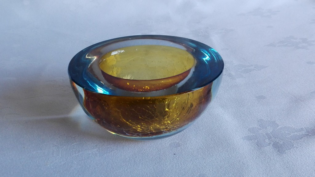 Murano, Italië, Geode kom met craquelé kopen? Bied vanaf 1!