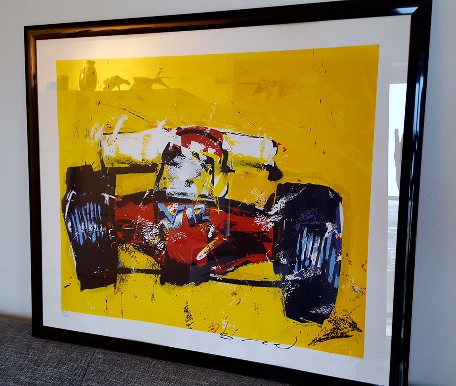 Herman Brood: zeefdruk, V12 (Formule 1) verkocht voor € 550!