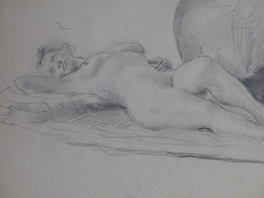 Harm Kamerlingh Onnes, Liggend Naakt, Inkttekening kopen? Bied vanaf 1!