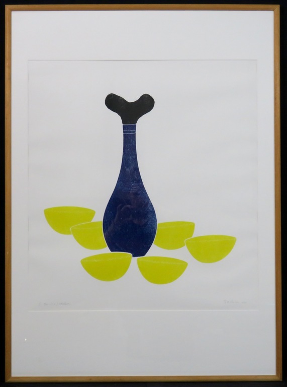 Tiddo Nieboer: Houtsnede, Stilleven aa - Ingelijst (Groot) kopen? Bied vanaf 50!