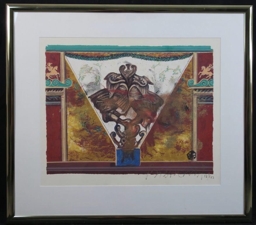 Gertie Bierenbroodspot: Zeefdruk, Triangle - Ingelijst kopen? Bied vanaf 80!