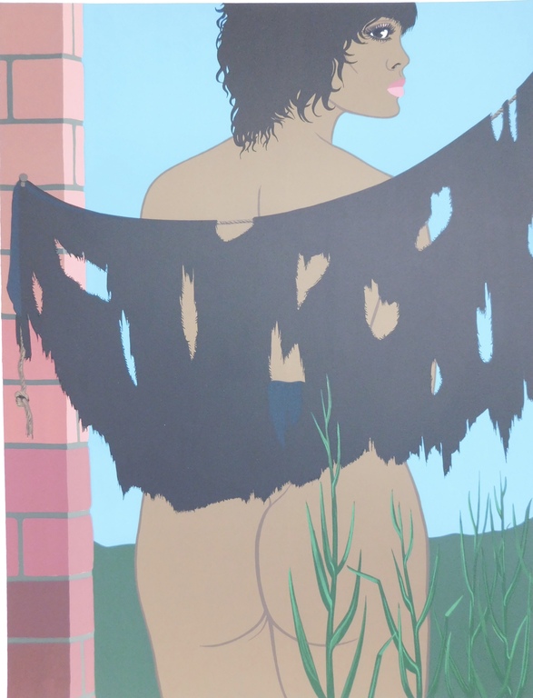 Félix Labisse - Kleurenlitho - La Dame Nue Couvre verkocht voor € 45!