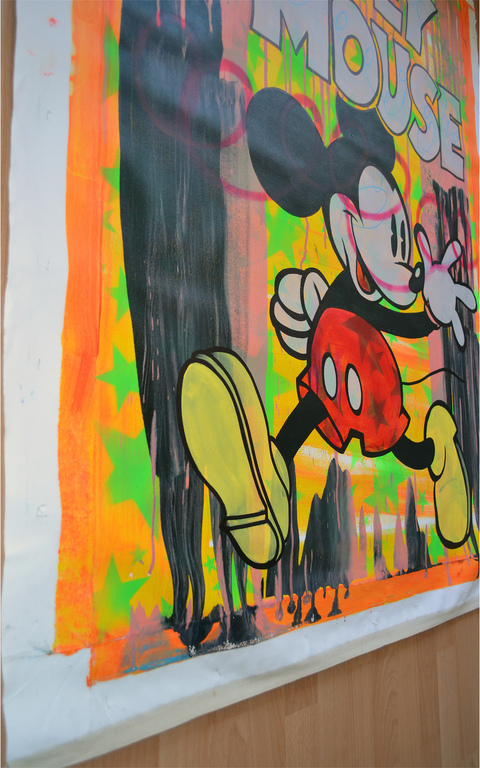 Dillon Boy, Mouse Pride, uniek origineel werk op groot doek, COA, 2015 kopen? Bied vanaf 900!