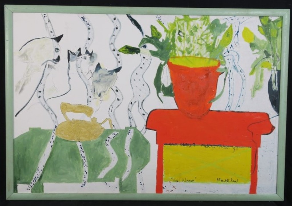 Meertje Kaal: Olieverf en Acryl op doek, Kom Claar! Veel klaren - Ingelijst  kopen? Bied vanaf 50!