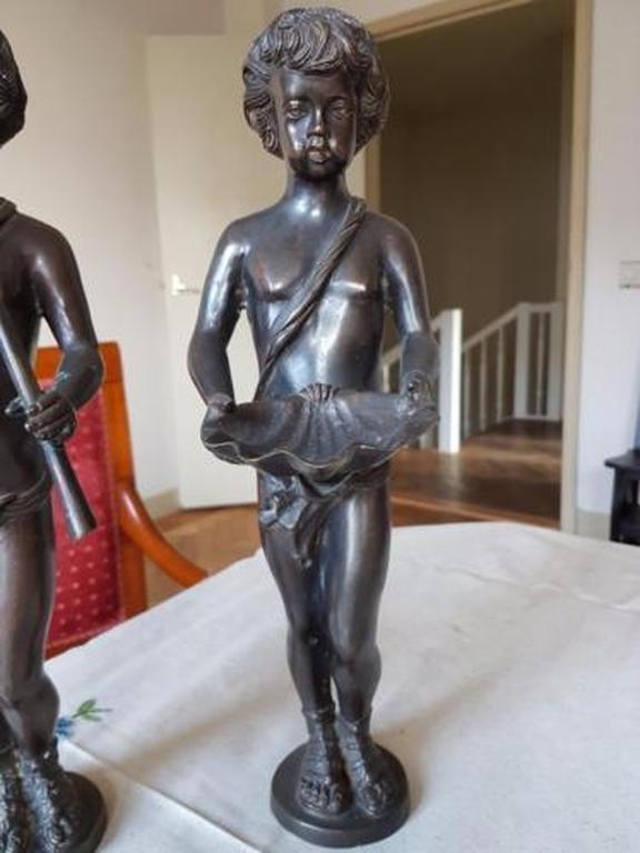 Twee oude bronzen eind 800 kopen? Bied vanaf 120!