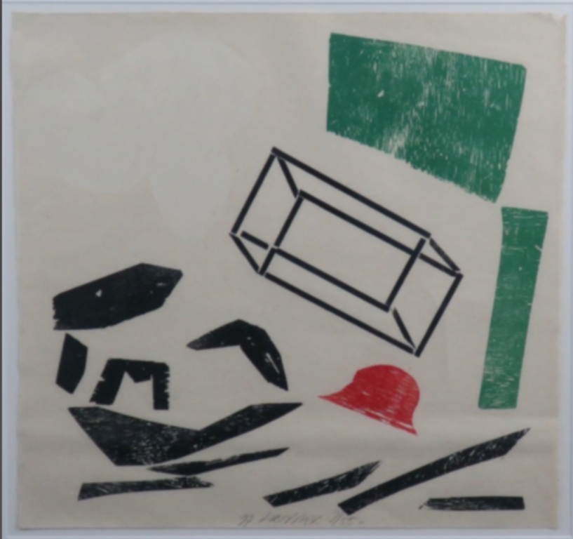 Carel Visser: Houtsnede, Zonder titel kopen? Bied vanaf 80!