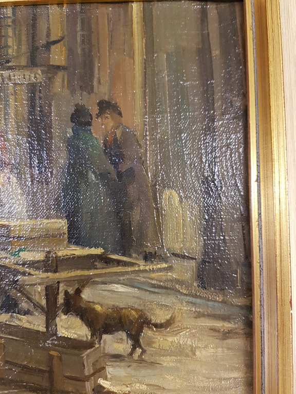 streefkerk, olieverf schets kopen? Bied vanaf 100!