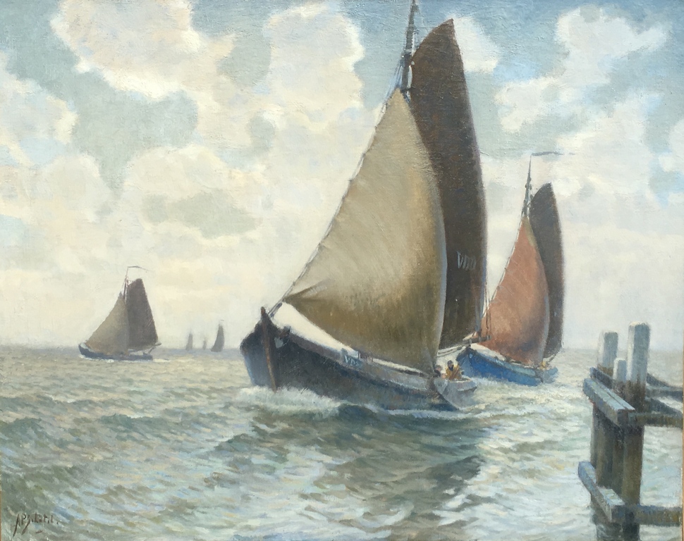 A.P. Schotel 1890 - 1958 olieverf op linnen 80x100cm verkocht voor € 2010!