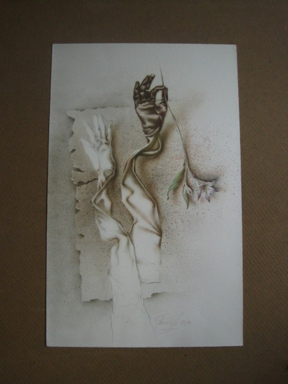 Zeldzaam mooi (kleine oplage !!) Poen de Wijs (1948-2014) Litho "de Lelie" kopen? Bied vanaf 1!