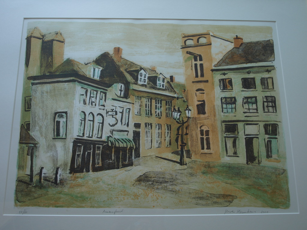 Jeroen Hermkens : Litho, Amersfoort – Gesigneerd & ingelijst – oplage 60 ex. verkocht voor € 185!