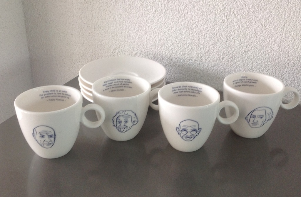 Picasso e.a. - vier kop en schotels, keramiek kopen? Bied vanaf 16!