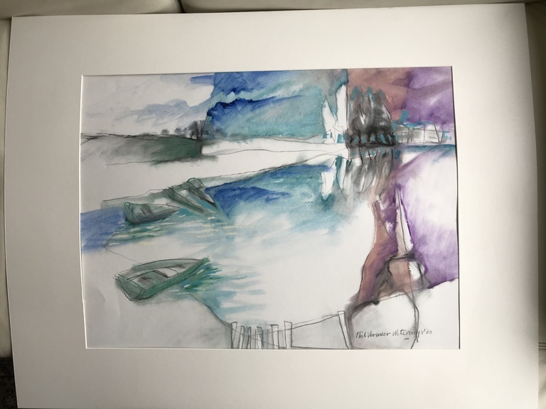 Phil Vermeer Weterings, gemengde techniek op papier kopen? Bied vanaf 35!