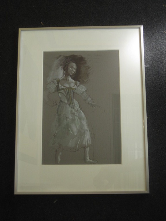Bijzondere Aquarel "Tsjaikovski - Zwanenmeer akte1" gesigneerd 1987  kopen? Bied vanaf 1!