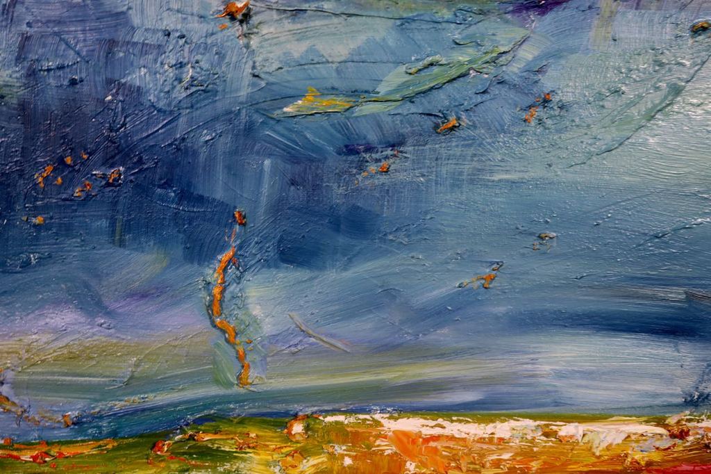 Franca Muller Jabusch: Olieverf op doek, Vergezicht kopen? Bied vanaf 50!