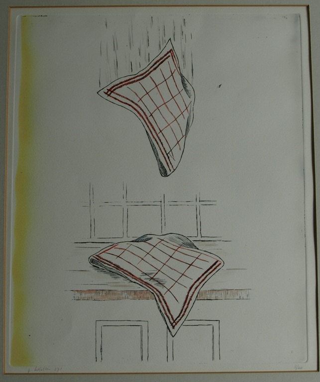 Pieter Holstein : Ingekleurde ets – 271 - gesigneerd – oplage 20 ex. – ca 1970 verkocht voor € 85!