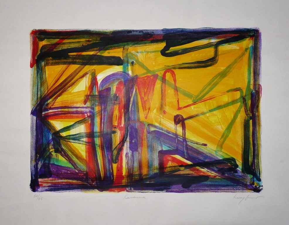 Theo Kuijpers: Lithografie, Abstract, Gesigneerd kopen? Bied vanaf 75!