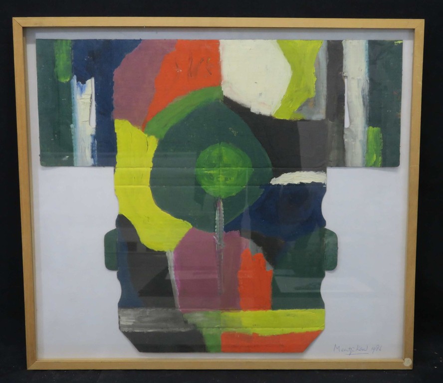 Meertje Kaal: Acryl op karton, Mooie man op de rug gezien - Ingelijst kopen? Bied vanaf 1!