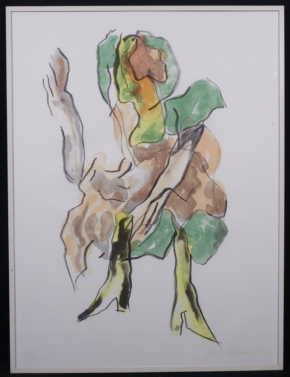 Jan Sierhuis: Litho, Z.T. - Ingelijst verkocht voor € 75!