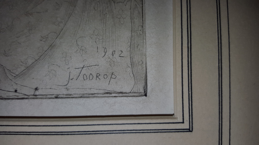 Jan Toorop - litho "meisje", gesigneerd in de plaat - 1902 kopen? Bied vanaf 59!