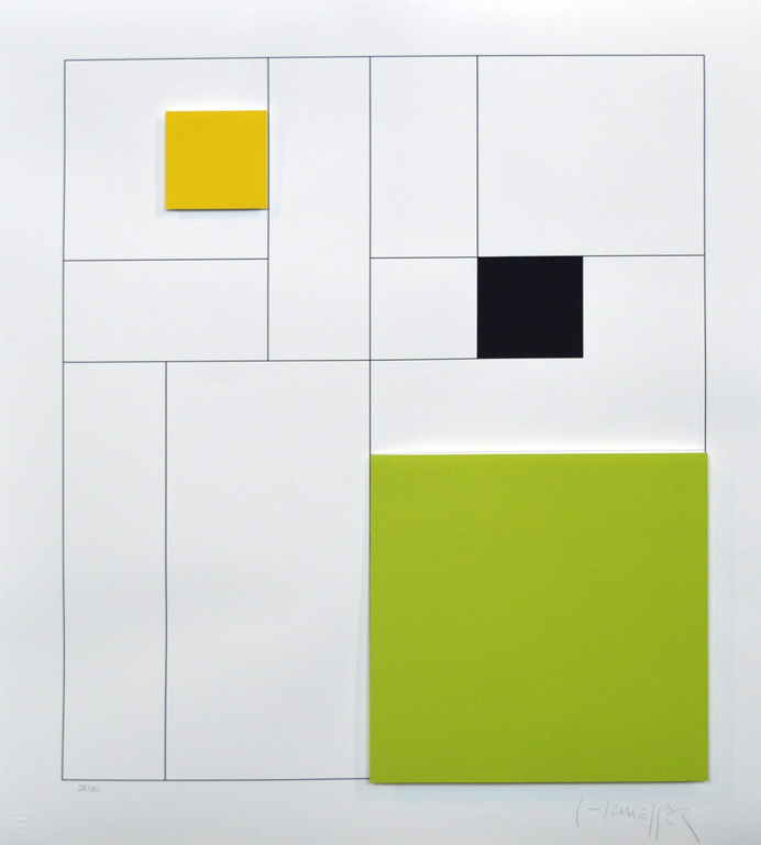 Gottfried Honegger - 3d constructie - Concrete Composition verkocht voor € 135!