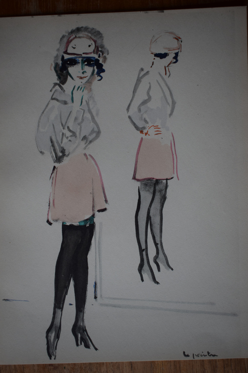 Kees van Dongen - Pochoir - Croquis kopen? Bied vanaf 550!