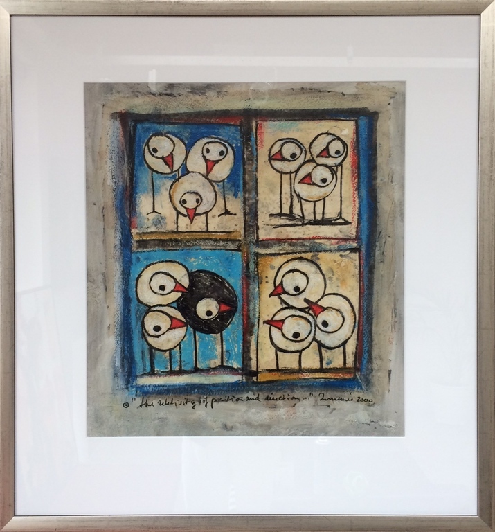 Hans innemee, origineel op papier met lijst kopen? Bied vanaf 400!