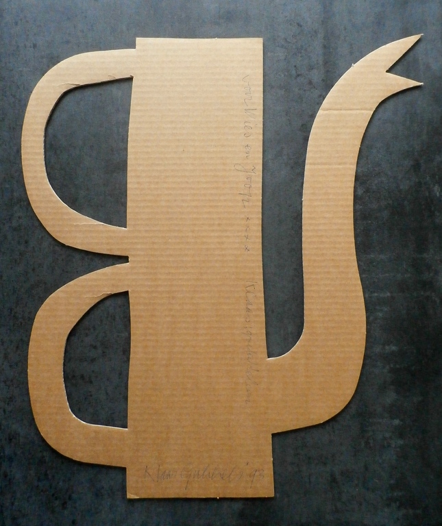 Klaas Gubbels - kartonnen koffiekan - 1993 kopen? Bied vanaf 275!