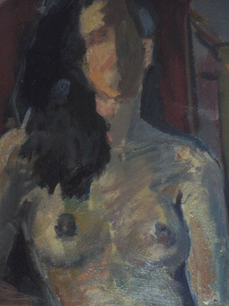 Naakt z.j. ongesigneerd. Olieverf / linnen  kopen? Bied vanaf 1!