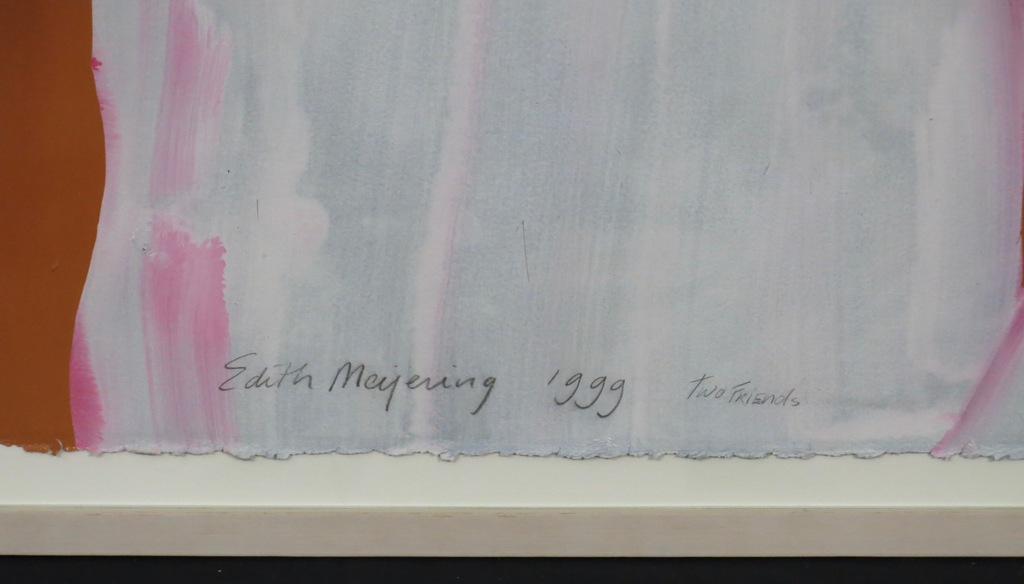Edith Meijering: Gouache op papier, Two friends - Ingelijst (Groot) kopen? Bied vanaf 100!