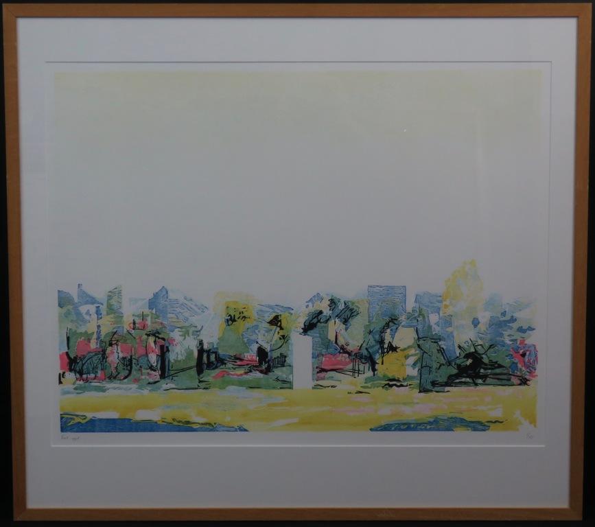 Wilfred Voet: Houtsnede, Landschap -Ingelijst  kopen? Bied vanaf 1!