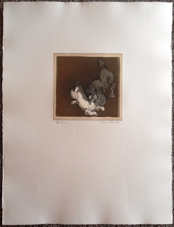 Deux chiens ( grote kleurenaquatint ) kopen? Bied vanaf 1!