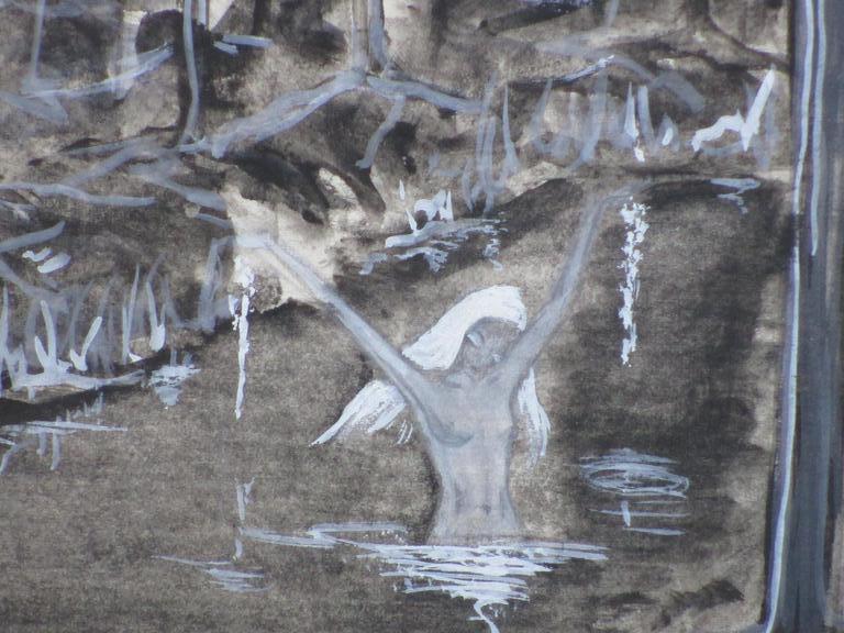 Kees van Urk, Badende faunen, Gemengde techniek kopen? Bied vanaf 30!