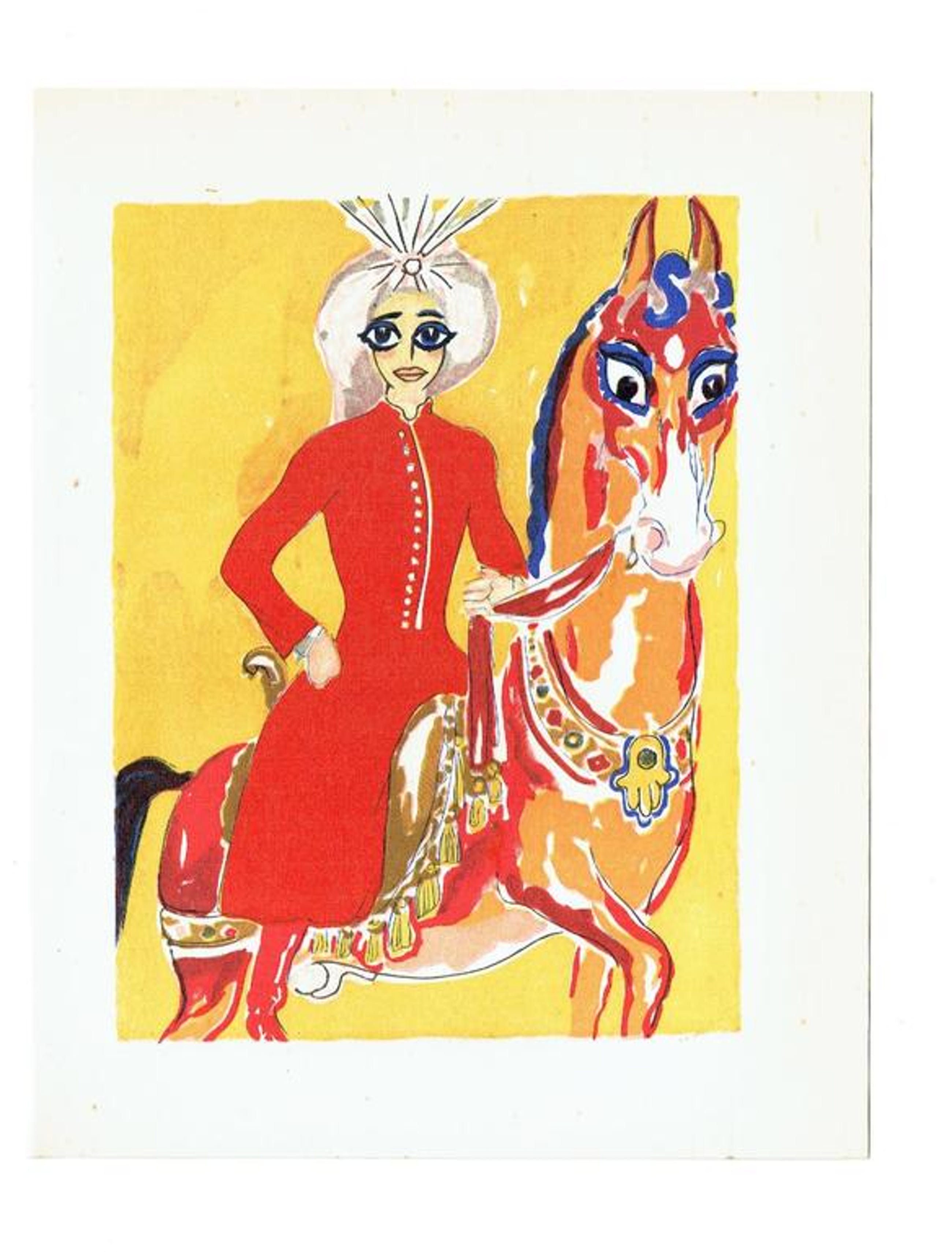 Kees van Dongen - 3 Originele houtgravure door Kees van Dongen 1955