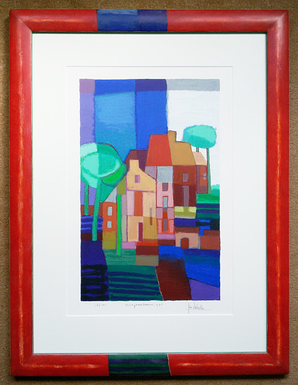 Ton Schulten - Voorjaarsbomen, zeefdruk (prachtig ingelijst, groot) kopen? Bied vanaf 450!