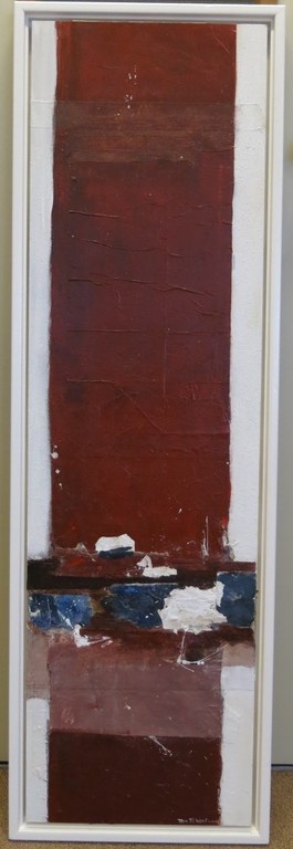 Ron van de Werf: Olieverf op paneel, Zonder Titel -Ingelijst (bijzonder formaat) kopen? Bied vanaf 150!