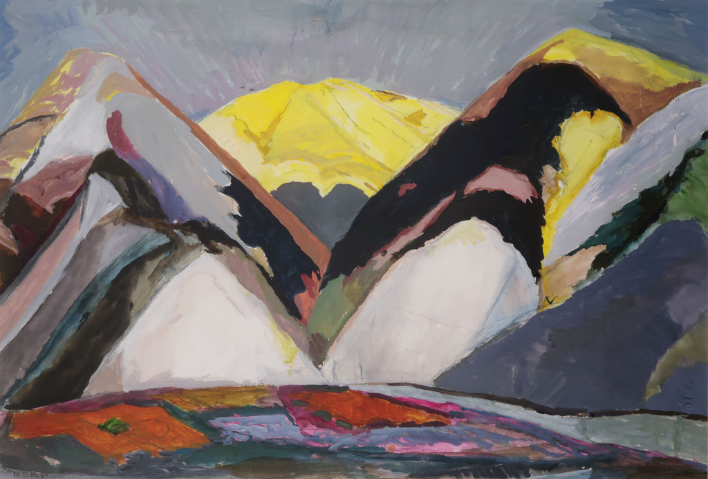 Hans Ebeling Koning: Gouache, Californie 8 - Ingelijst kopen? Bied vanaf 200!